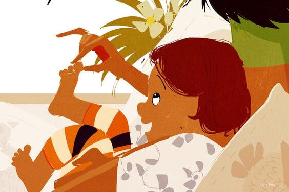 Sensitive Boy playing