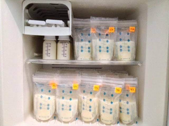 breastmilk in packages