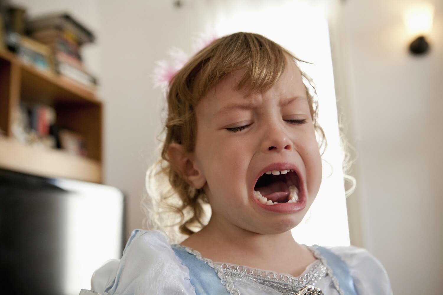 girl crying and seeking your attention