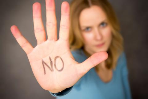 Mom says no to her child