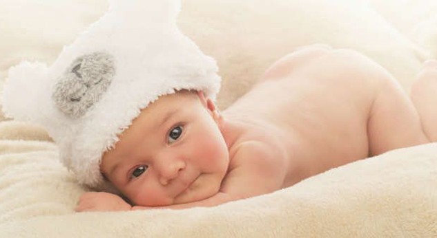 Baby on its belly