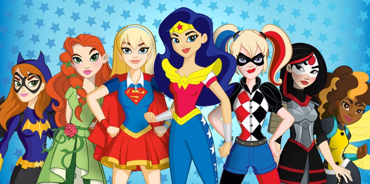 famous cartoon super-heroines 