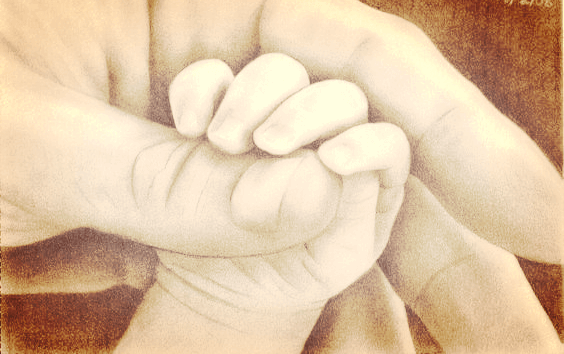 När ditt barns lilla hand griper tag om ditt finger