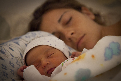 mothers getting more sleep