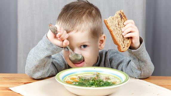 Children being forced to eat