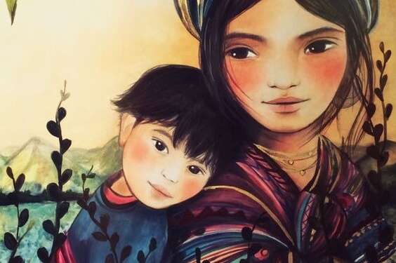 Mother-child-cartoon-stronger