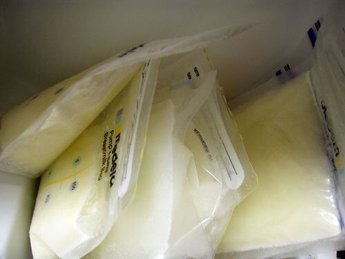 powdered breast milk in bags