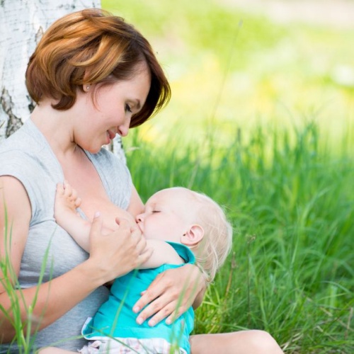 mother breastfeeding her baby