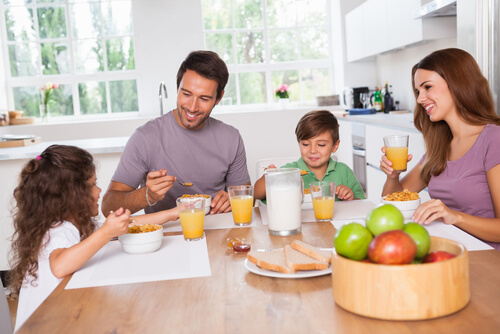 familie der spiser morgenmad sammen