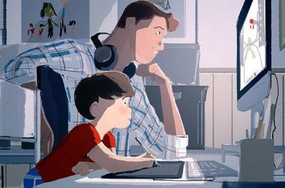 en god far vet att han måste spendera tid med sina barn