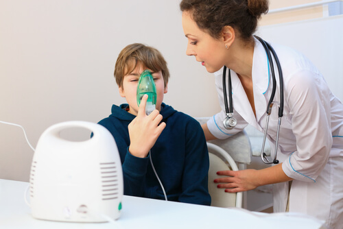 Boy with bronchitis