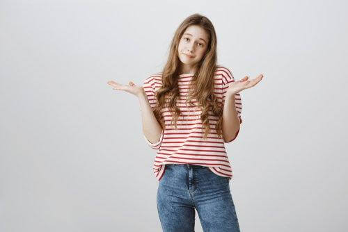 A teenager with doubts about her period.