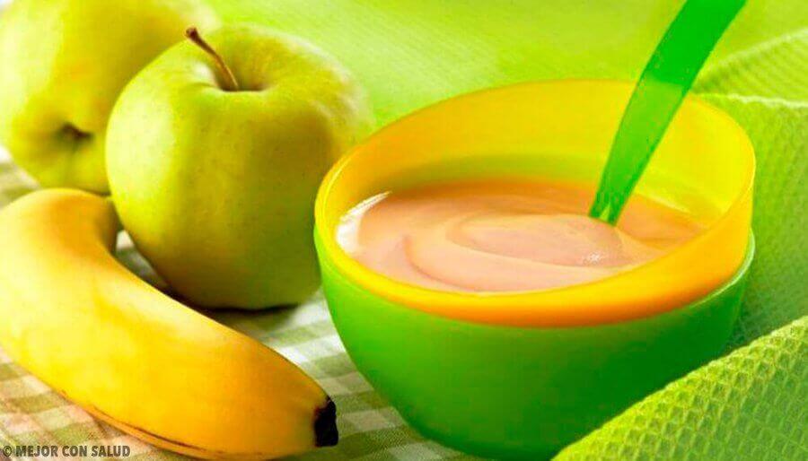 A bowl of fruit puree.