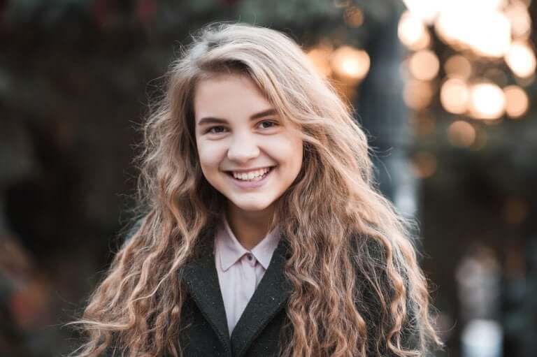 A happy teenager.