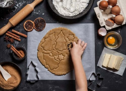 Christmas recipes can be fun for children.