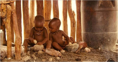 Baby Panijao in Namibia.