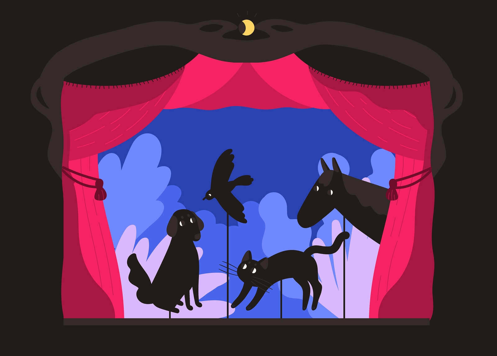 How to make a shadow puppet theater.