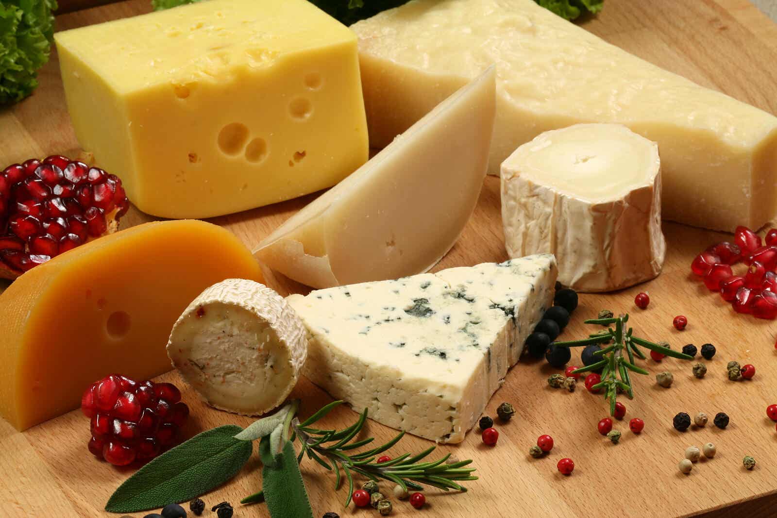 Forskellige typer ost