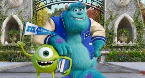 Sully and Mike from Monster's University.