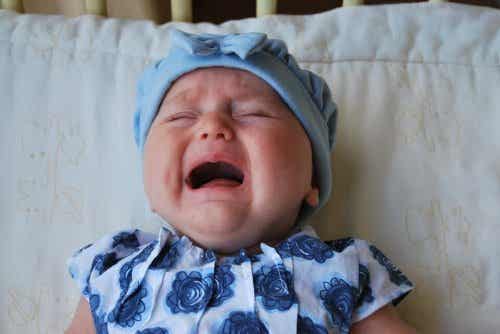 En babys om gråter.