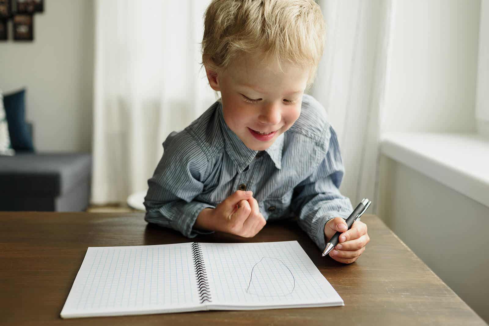 Perfectionist kid.
