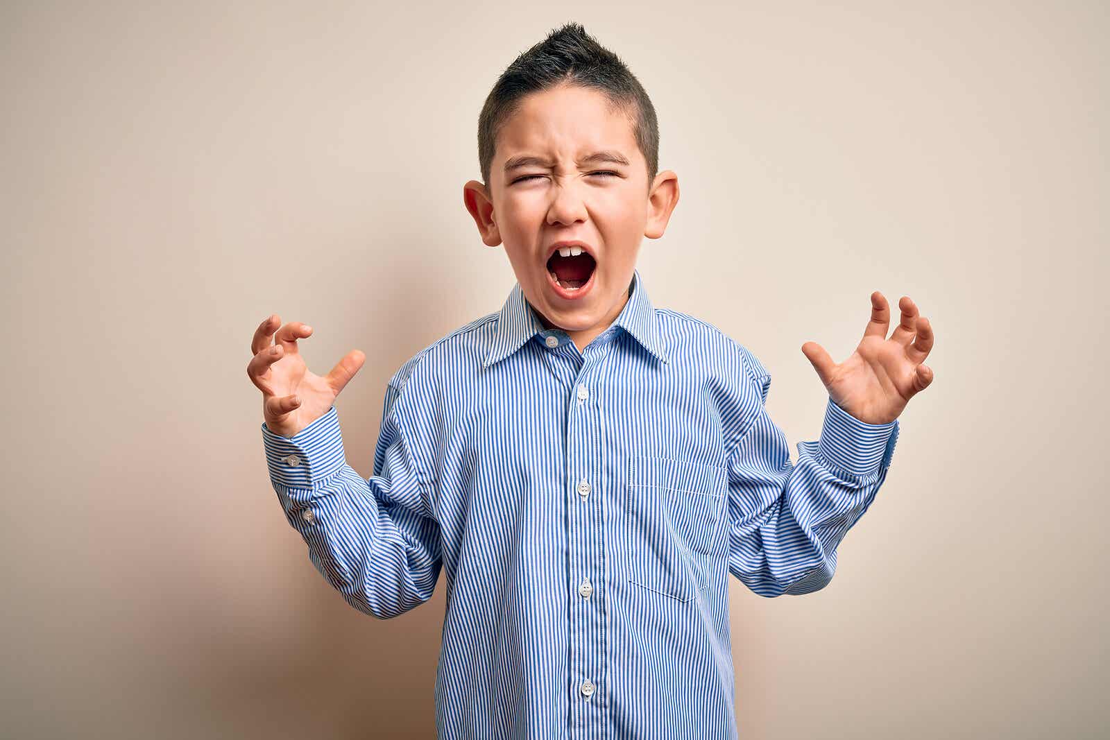 A child who's feeling out of control.