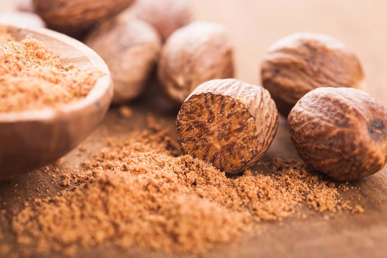 Fresh-ground nutmeg.
