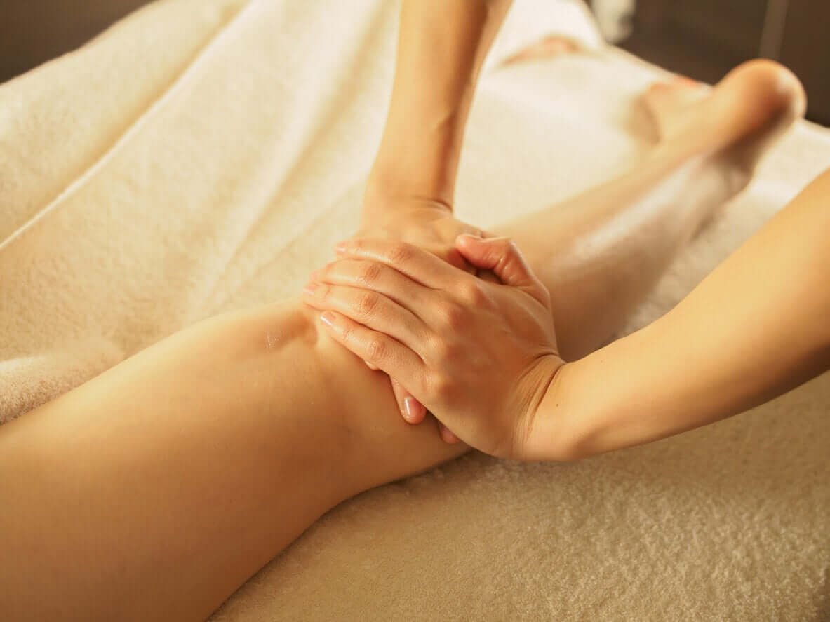 Een beenmassage is lekker om ongemak te verlichten