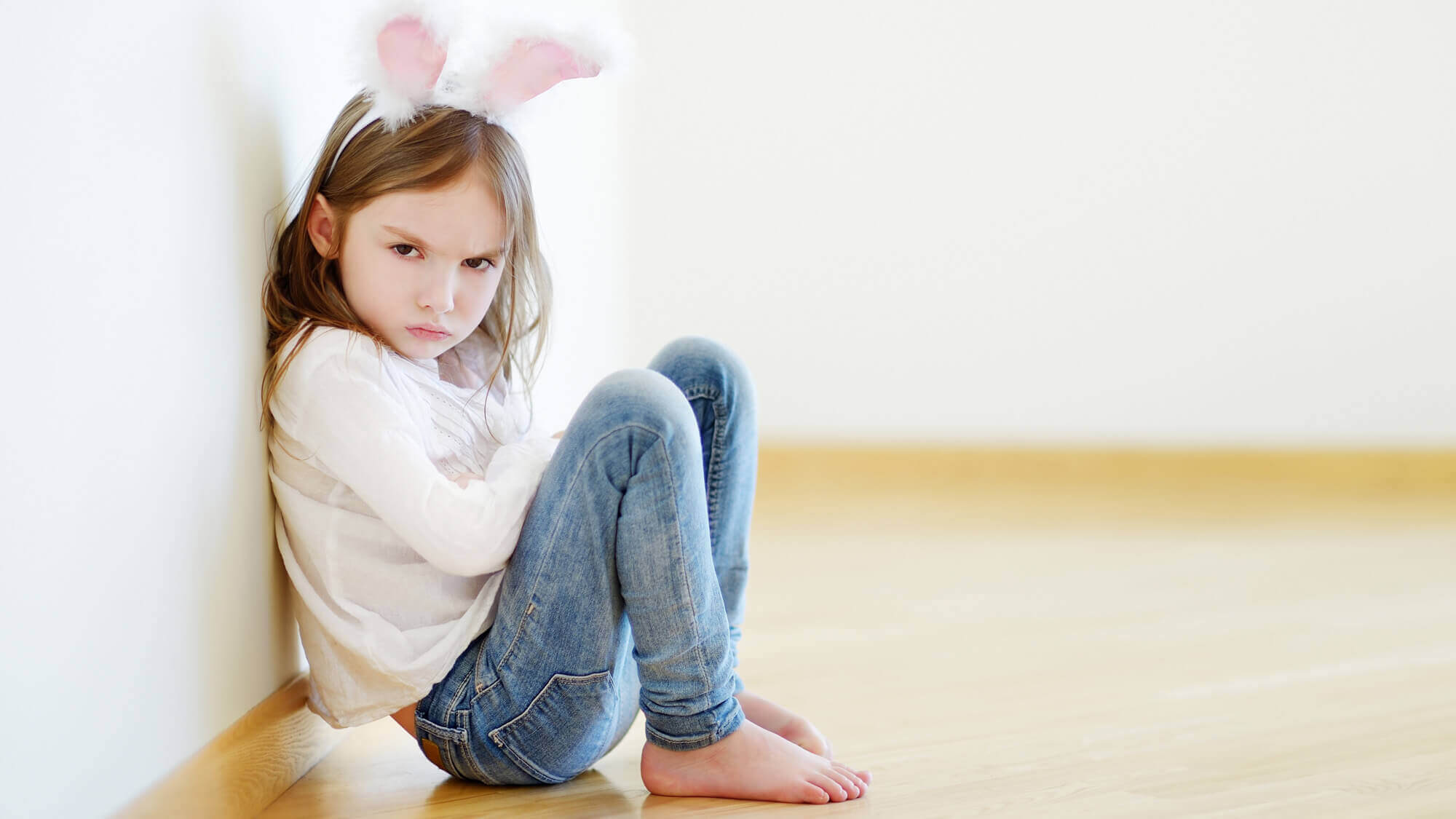 En sint småbarnsjente.