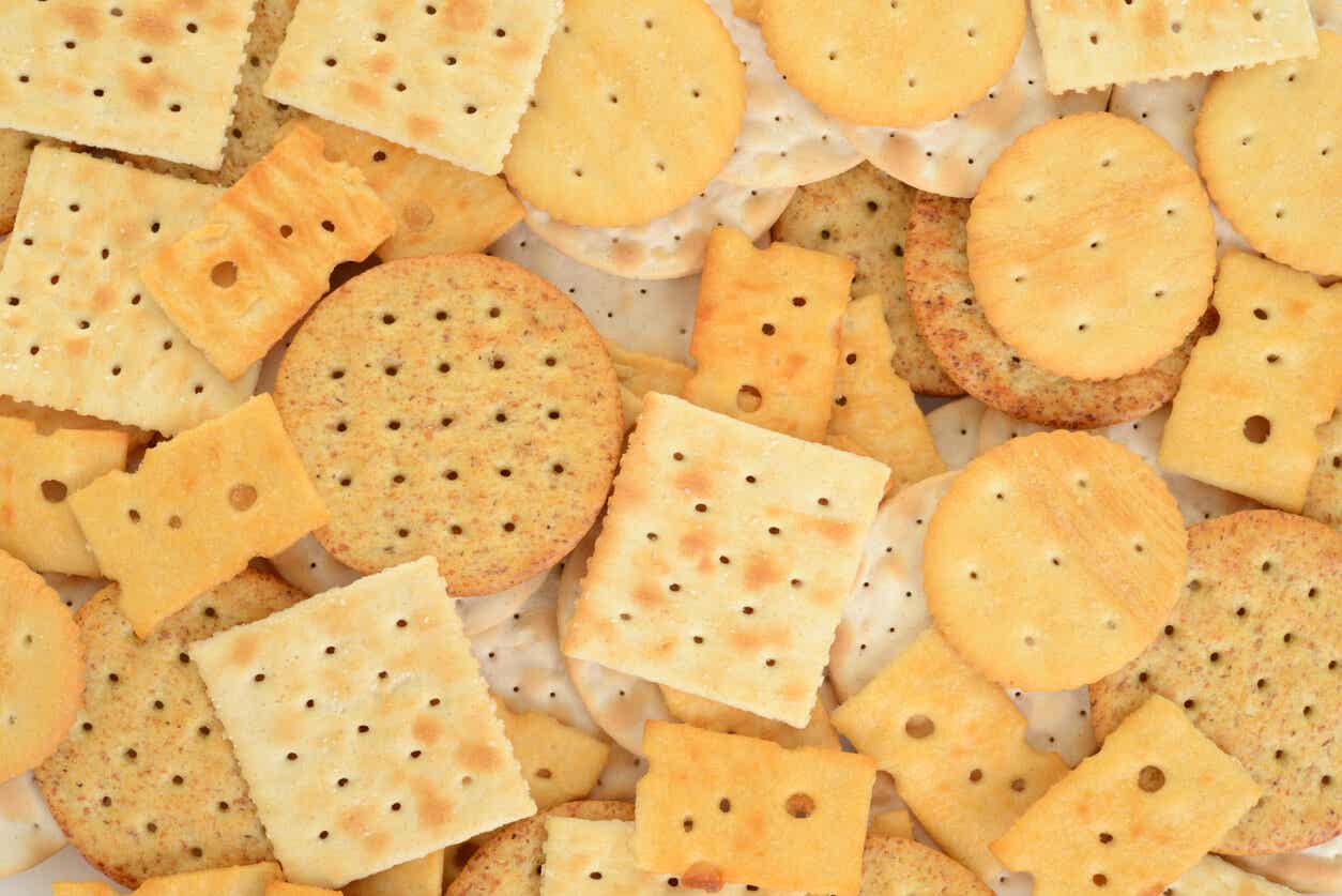 Salty crackers.