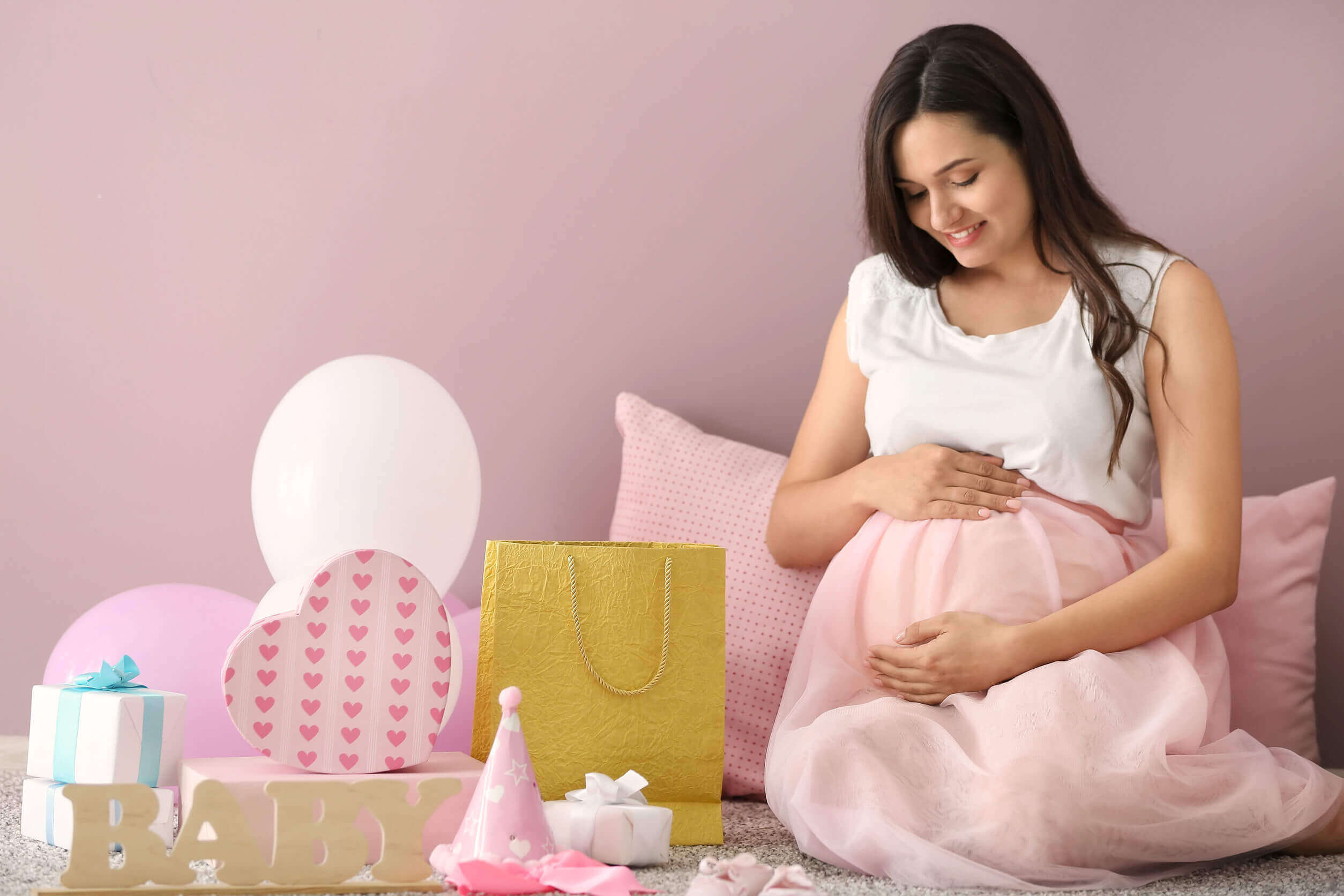 En gravid kvinna.