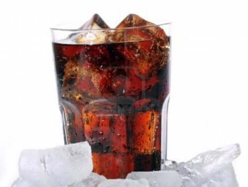 A glass of cola.
