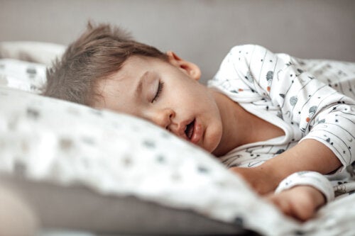 A little boy talking in his sleep.