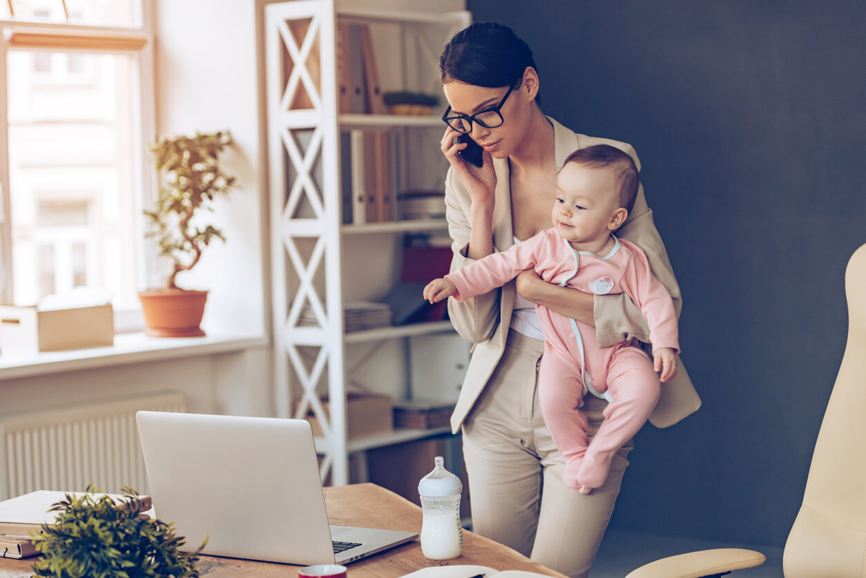 Working and studying moms.